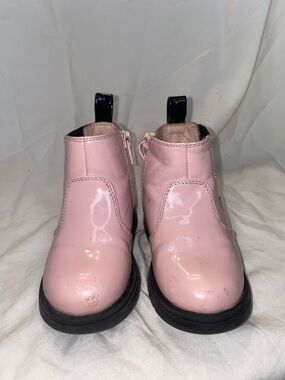 GAP Pink Patent Ankle Boots for Kids